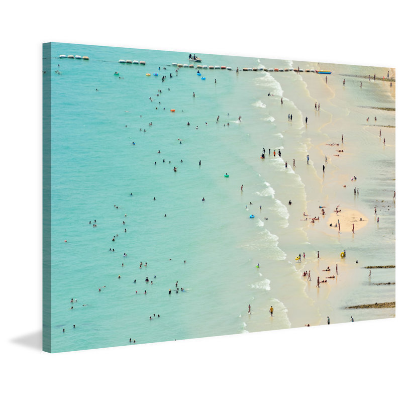 Fun At The Beach - Wrapped Canvas Print, 51 cm H x 76 cm W x 3.81 cm D