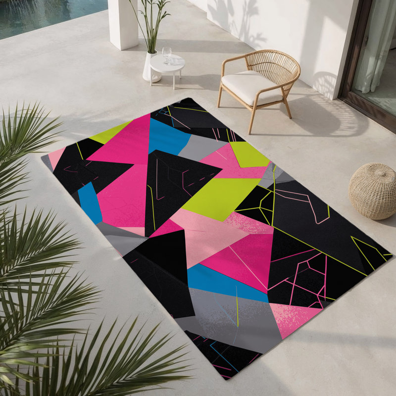 Tapis synthétique intérieur et extérieur, Rectangle 1 pi 6 po x 2 pi 6 po