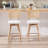 Uniondale Swivel Upholstered 26.2'' Counter Stool with Rattan Cane Back and Solid Wood Frame-1654579977