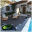 Carreaux de terrasse de style pierre de 12 po à emboîtement en pierre, installation facile pour une utilisation extérieure et intérieure, solution de revêtement de sol durable et polyvalente-114649930
