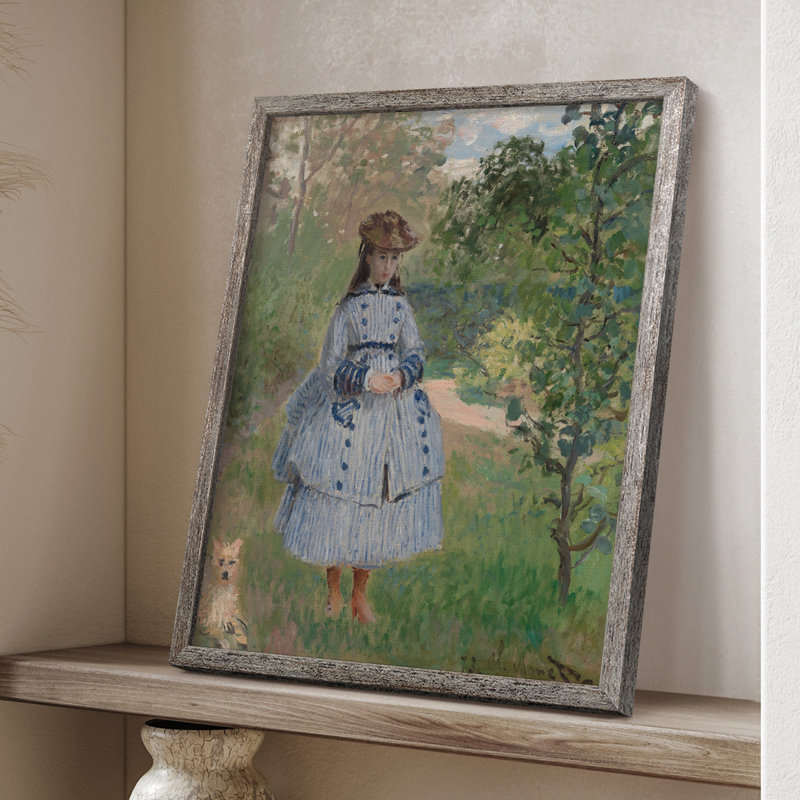 «Vintage Landscape LXVI», reproduction encadrée - bois massif, H 11 po x l 9 po