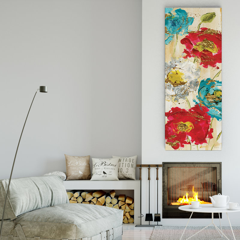 " Poppy Spirit I ", 20" H x 60" W x 1.5" D