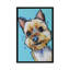 «Hippie Hound Studios», reproduction d'art sur toile tendue «Yorkie Jaxson»-72436534-72436535-72436541