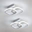 Dailee Acrylic LED Semi Flush Mount