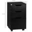 Drawer Mobile File Cabinet, Rolling Printer Stand, Vertical Filing Cabinet, Black