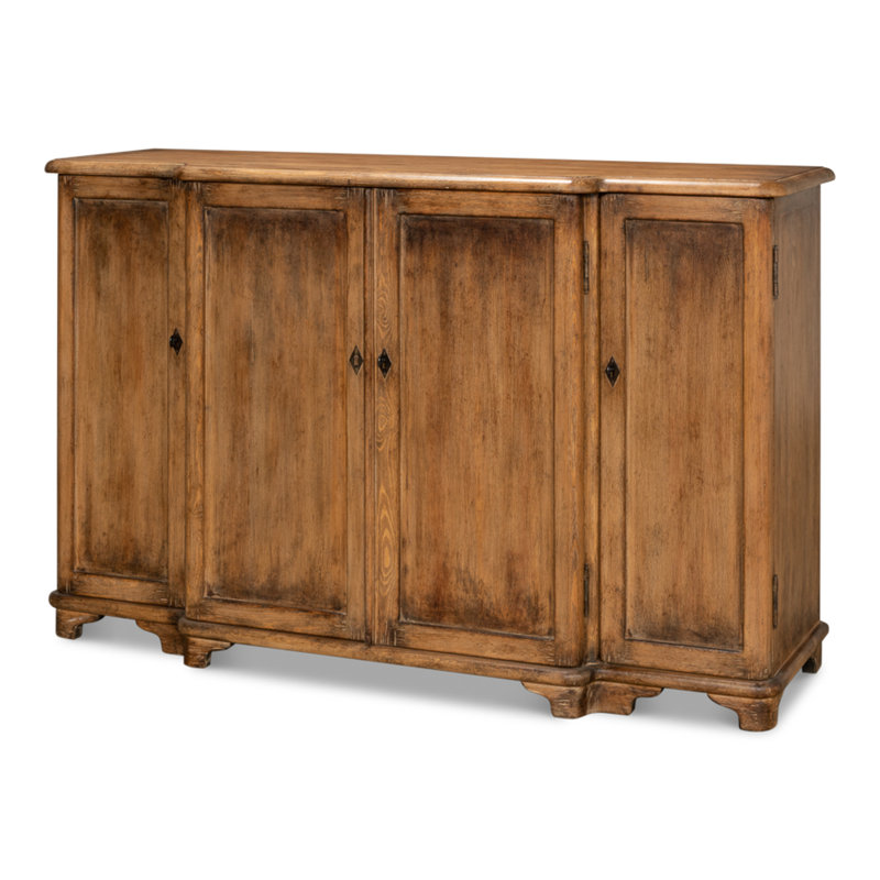 Buffet Entree, finition gris pierre, Brun