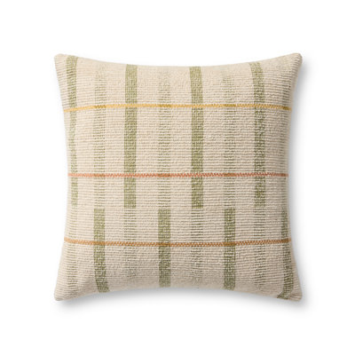 Cotton/Polyester Throw Square Pillow Cover & Insert by Loloi