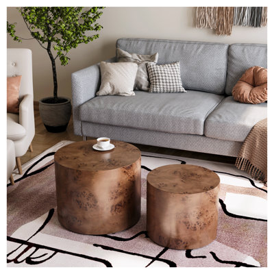 Ensemble de 2 tables d'appoint modernes Modernes