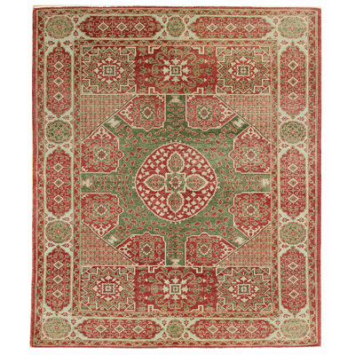 Mamluk One-of-a-Kind 5'6" X 7'4" New Age Wool Area Rug Red