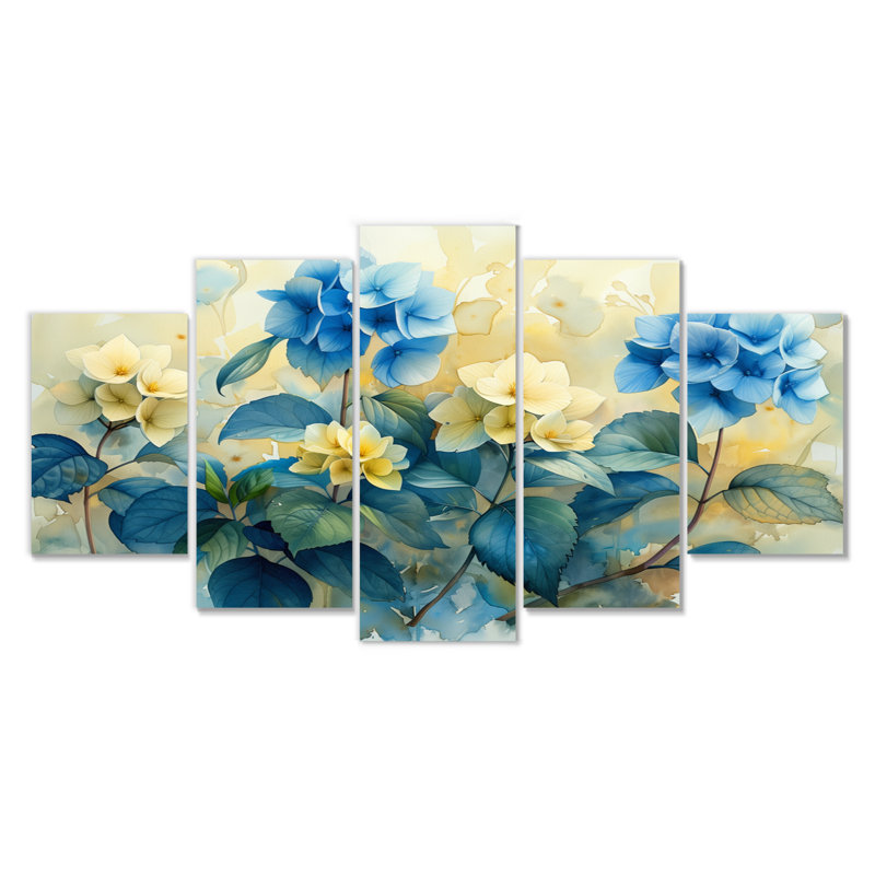 Beaubien - Hydrangea Canvas Wall Art Set