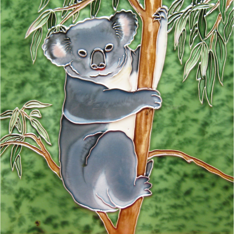 Porte-boisson décoratif en céramique 4 po x 4 po Koala