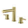 Circular 2-handle 8" Widespread Bathroom Faucet with Pop Up Drain