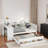 Wood Daybed With Trundle, Storage Drawers, Side Shelves And Desk-835404152-835404159