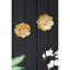 Accents muraux suspendus S / 2 or rose