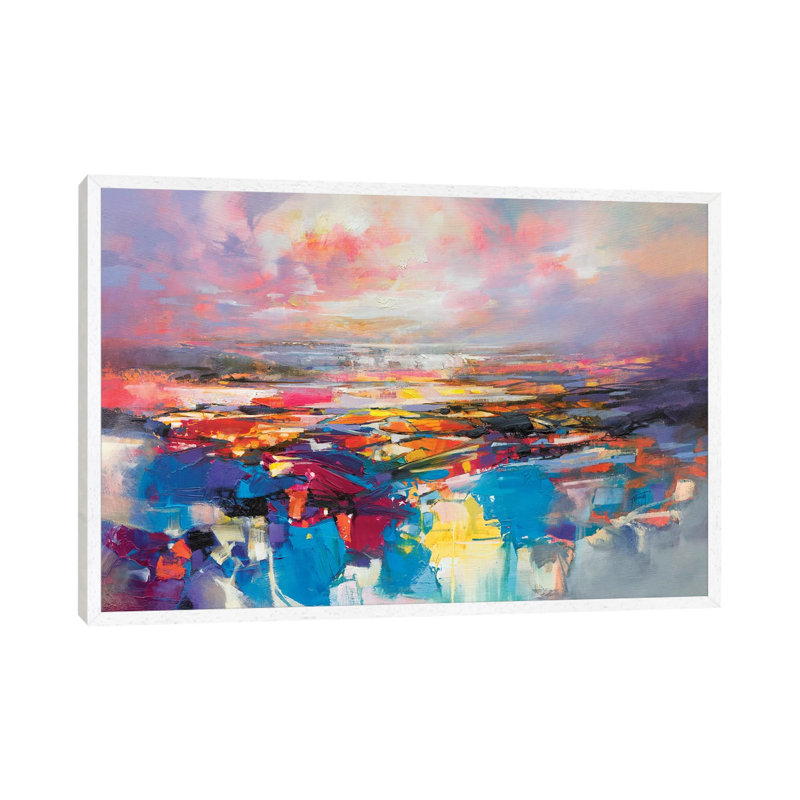 Quantum Gravity by Scott Naismith - Painting on Canvas, 101.6 cm H x 66.04 cm W, White Framed
