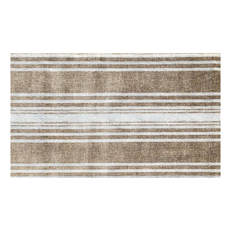 Tapis de sol en lin à rayures, L 28 po x L 47 po