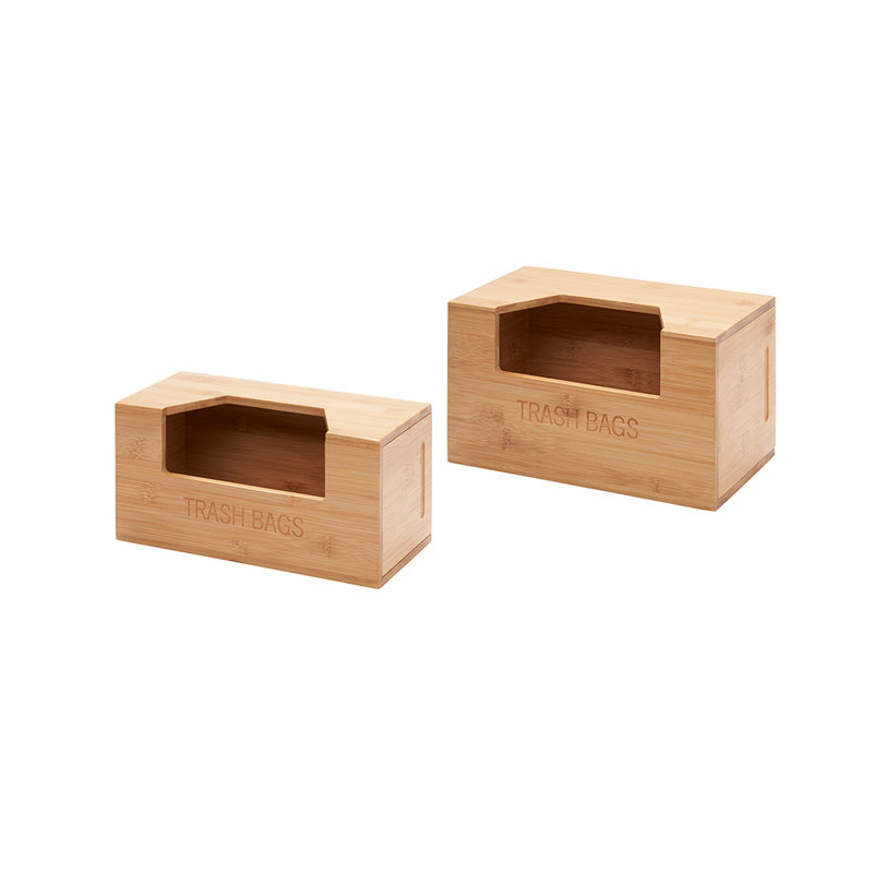  Distributeur de sacs poubelle en bambou Ecostorage® - ensemble de 2