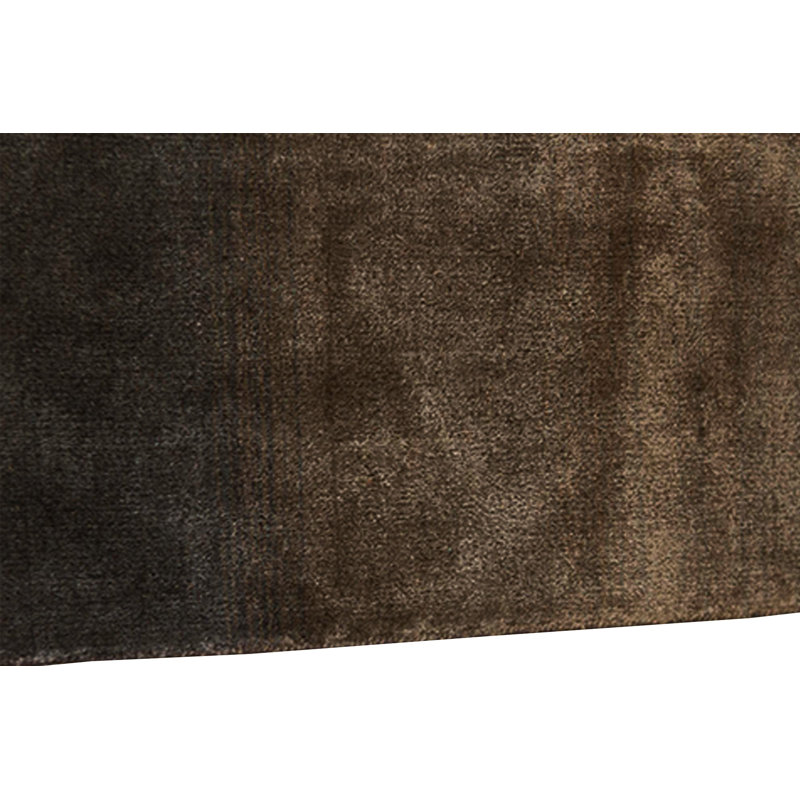 Hand-Knotted Brown Area Rug