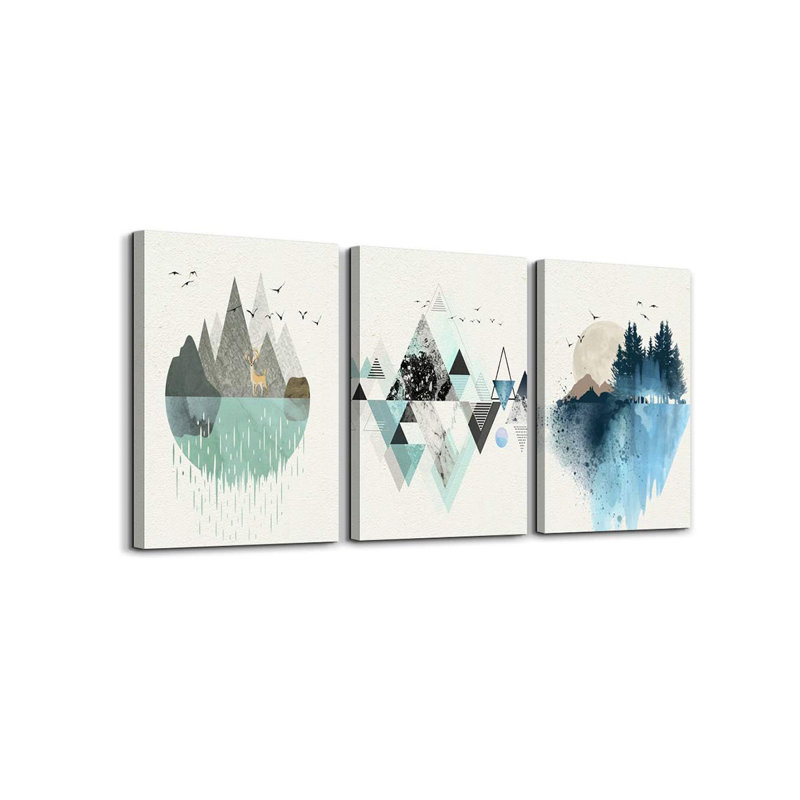 3 Piece Wrapped Canvas Set
