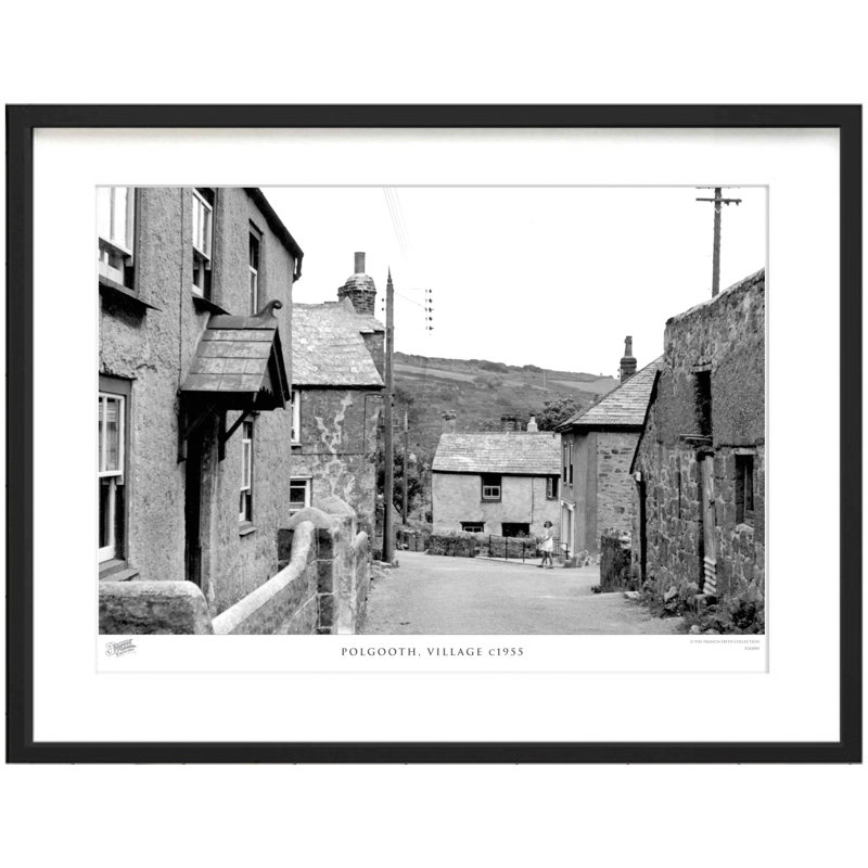 Polgooth, Village C1955 - Single Picture Frame Print, 40cm H x 50cm W x 2.3cm D