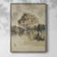 «Vintage Landscape CCLXI», reproduction encadrée - bois massif