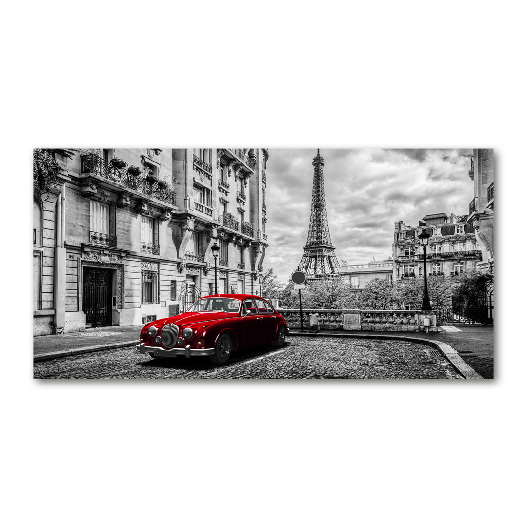 Rote Limousine - Wrapped Canvas Kunstdrucke