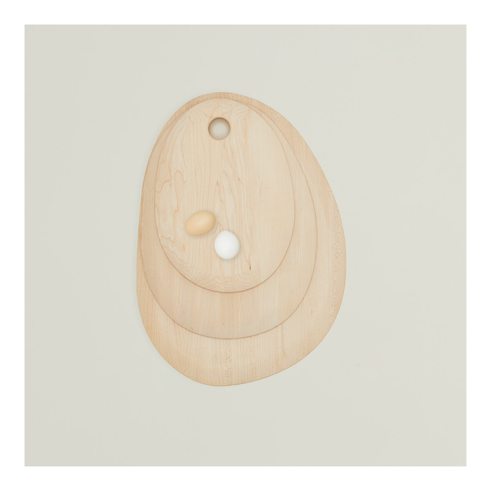 Pebble Cutting Board - Medium, Maple Wood, 13.6" x 10.75"
