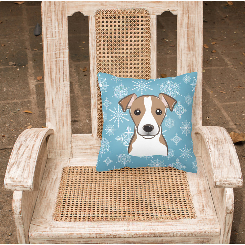  Coussin Snowflake Jack Russell Terrier, Brun