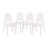Extra Wide Resin All-Weather Ghost Banquet Chairs