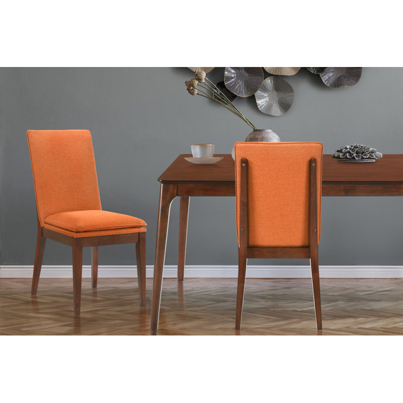 Chaise parsons rembourrée Carlyssia, Orange