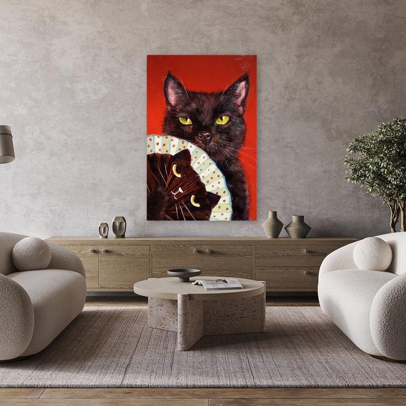 Double Trouble - Humour, chats, humour, art, H 48 po x l 32 po