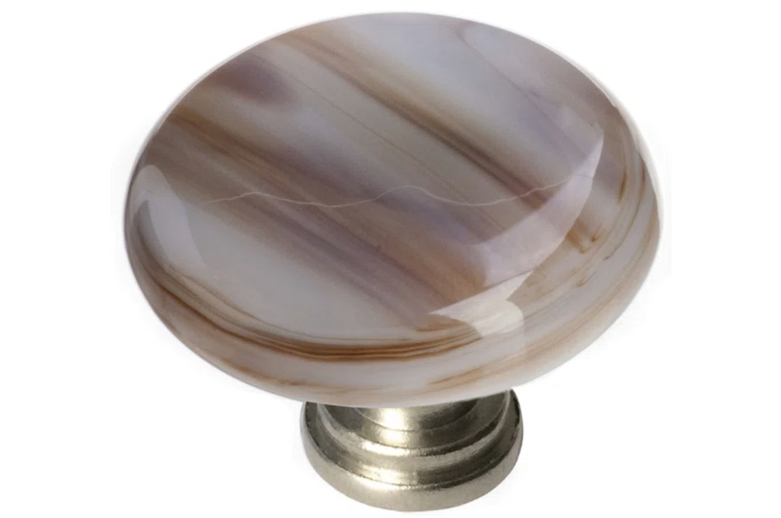 Cirrus Mushroom Knob Knob, Satin Nickel