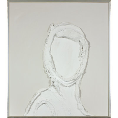 Textured Portrait Woman Print