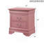 Charmante table de chevet traditionnelle rose-1696666817