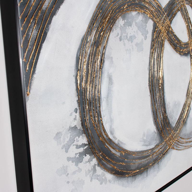 Cadre flottant, peinture sur toile