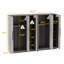 Armoire en bois manufacturé de 94,4 po Brijesh-1868406925