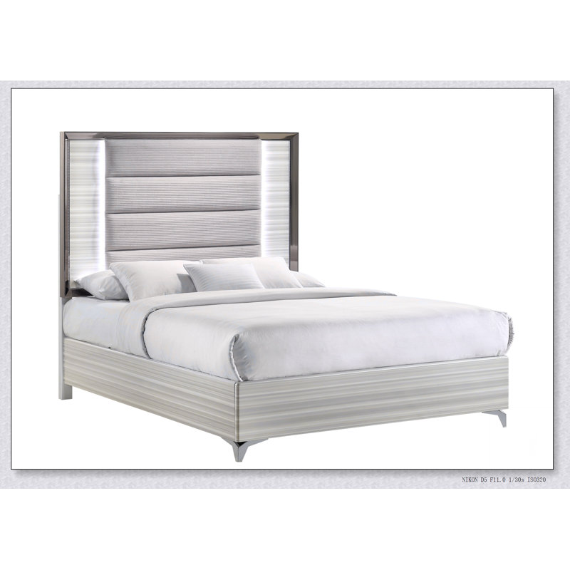 Grand lit Star blanc avec DEL