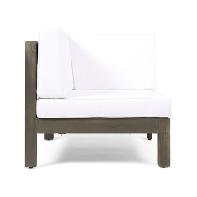 Fauteuil en bois blanc, 30,89 po Profondeur, largeur, hauteur de 25,75 po, poids de 40,37 lb - Fauteuil en L fabriqué à partir de, poids de l'article: 30,75, 51,94