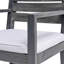 Ensemble de salle à manger d'extérieur extensible en bois d'acacia 7 pièces, gris foncé et gris clair sablé