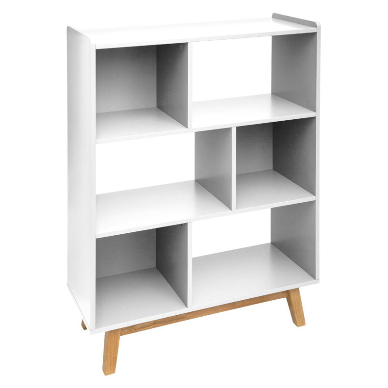 Sereno 112 cm H x 80 cm W Standard Bookcase, White
