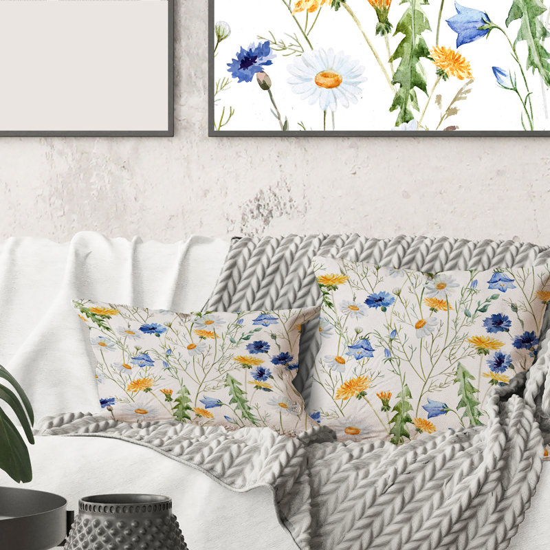 Floral Throw Pillow
