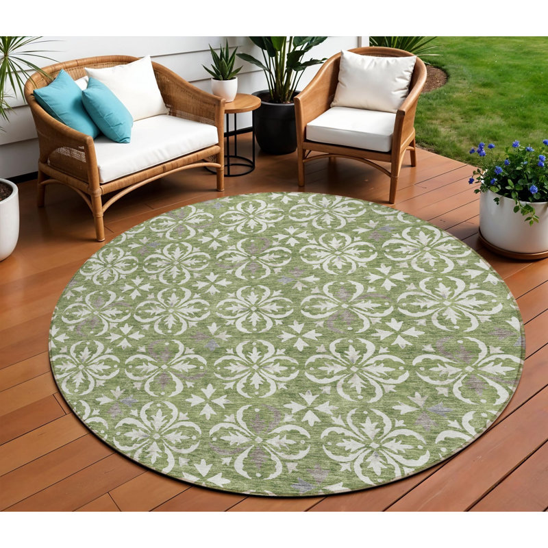 Tapis rond 8 pi