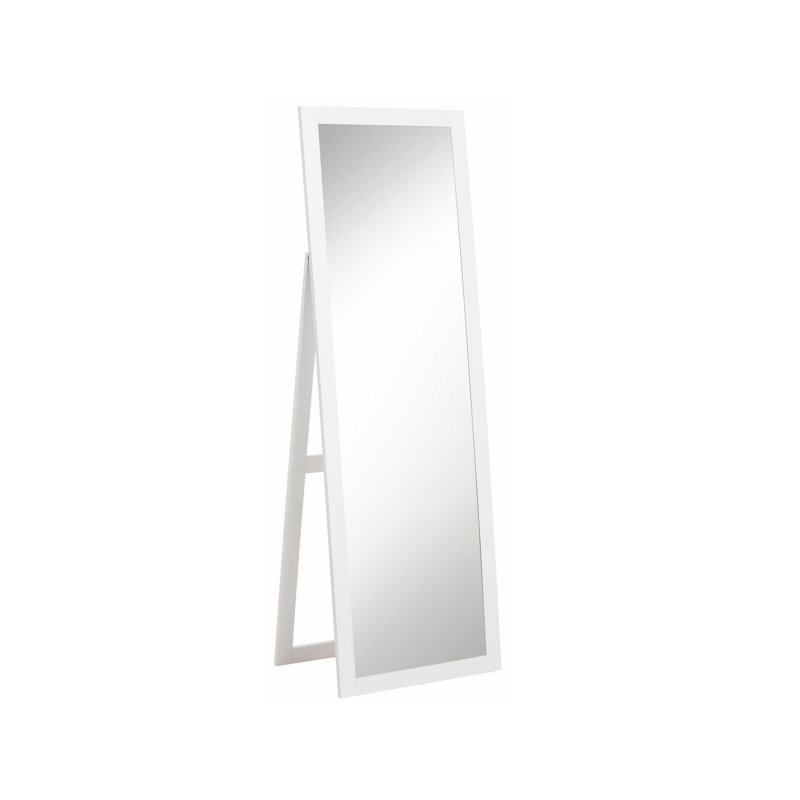 Jalessia Wood Flat Floor Mirror