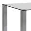 Toros Glass Top Metal Base Dining Table-20643429