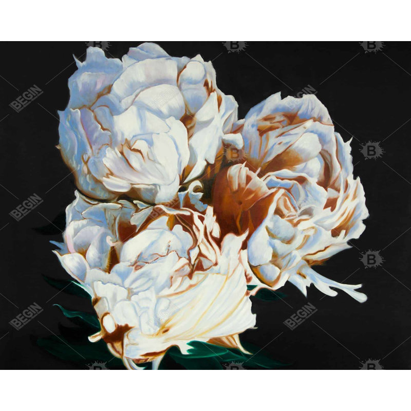 " Blooming Peonies " on, H 48 po x l 60 po