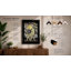Wolf Howls At Moon Rustic - Print-136658614-136658612
