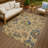 Machine Washable Indoor/Outdoor Chantille ACN2616 Floral Rug-1767427035-1767427022