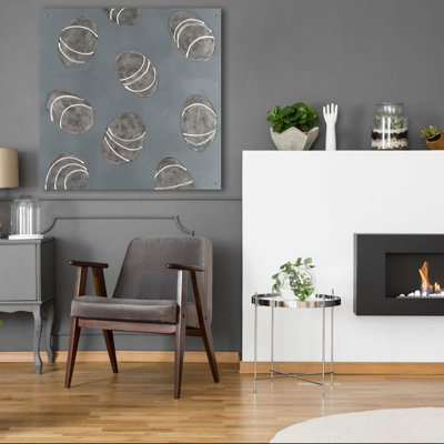 'Contoured Stones 3' by Michael Willett Acrylic Glass Wall Art