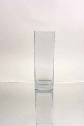 Kelsie Handmade Glass Table Vase, 12" H x 4" W x 4" D
