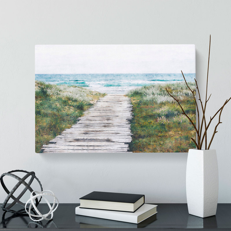 Walkway To The Beach - Wrapped Canvas Print, 40cm H x 60cm W x 3cm D